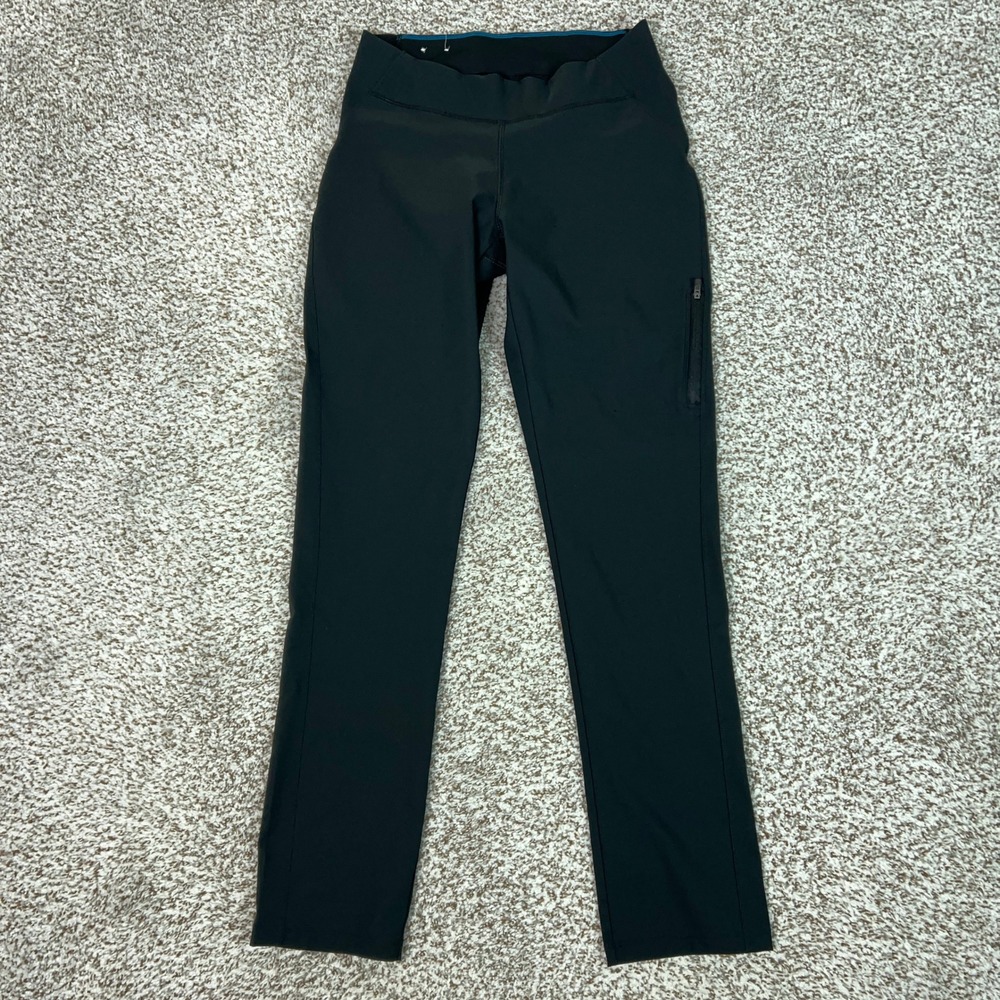 Columbia Pants Women Small Black Outdoor Straight Leg Zip Pocket Leggings Hiking